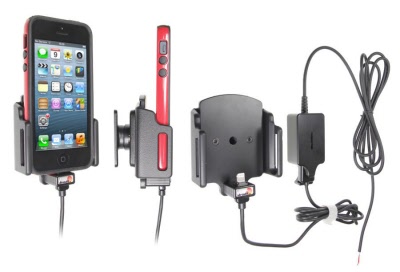 CarkitStunter.nl - Brodit Houder met USB en vaste installatie Apple 12 Mini / SE (527502)